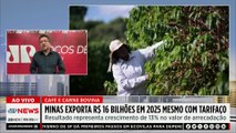 MG exporta R$16 bilhões em 2025 mesmo com tarifaço de Trump