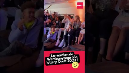 La réaction de Wembanyama à la lottery Draft 2023 #nba #sports #foryou #tiktok #wemby