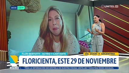 Flor Bertotti regresa a Santa Cruz este 29 de noviembre