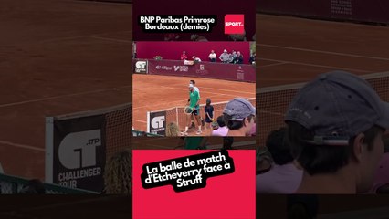 La balle de match d'Etcheverry face à Struff (Primrose Bordeaux - demies) #tennis #sport #sports