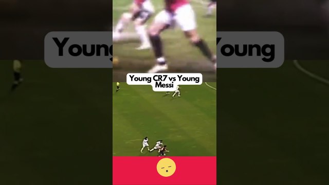 Young Messi vs Young Cristiano Ronaldo #CR7 #cr7fans #sports #psg #united #foryou #messiskills