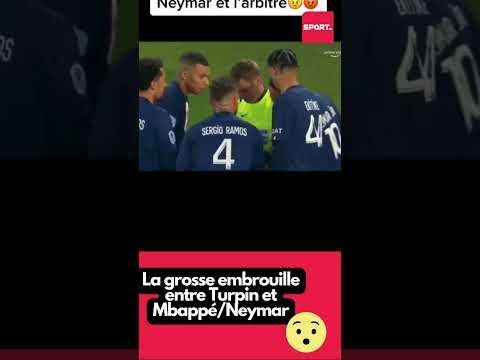 La grosse embrouille entre Turpin et Mbappé/Neymar #tiktok #sports #aie #foryou #ldc #ligue1
