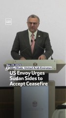US Envoy Urges Sudan Sides To Accept Ceasefire