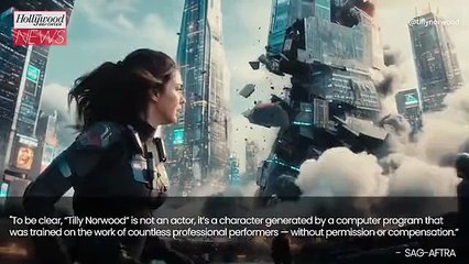 SAG-AFTRA Slams AI Actress Tilly Norwood: "It Has No Life Experience to Draw From, No Emotion" | THR News Video