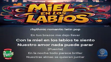 CON LA MIEL EN LOS LABIOS KARAOKE ELABORADO POR RJLM
