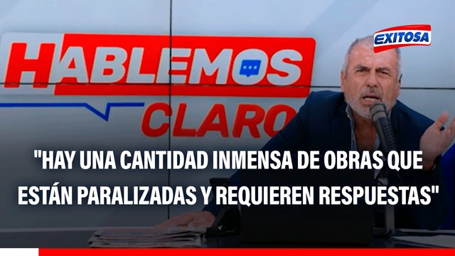 Nicolás Lúcar: Hay una cantidad inmensa de obras que están paralizadas y que requieren respuestas que no son difíciles de tomar