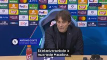 Conte reivindica a Maradona en el 5 aniversario de su muerte