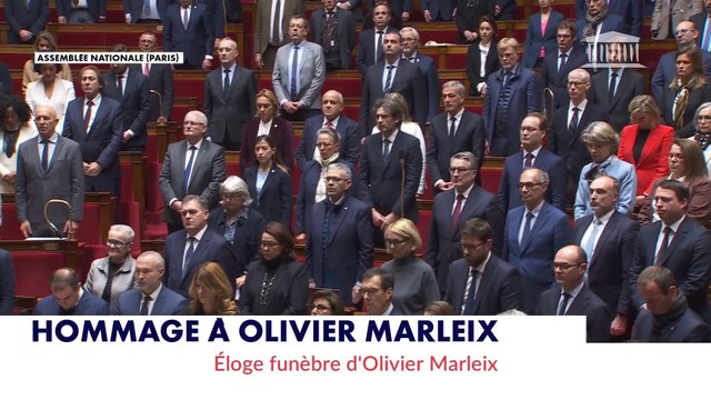 Hommage à Olivier Marleix, député décédé le 7 juillet dernier : la minute de silence de l'Assemblée