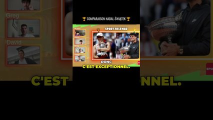 Comparaison Nadal Swiatek #live #rolandgarros