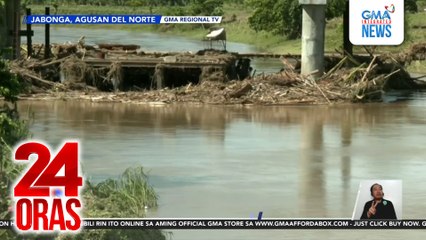 Mga bahay, natabunan ng gumuhong lupa sa Jabonga, Agusan del Norte | 24 Oras