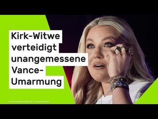 J.D. Vance: Dubiose Begründung - Kirk-Witwe verteidigt unangemessene Vance-Umarmung