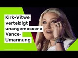 J.D. Vance: Dubiose Begründung - Kirk-Witwe verteidigt unangemessene Vance-Umarmung