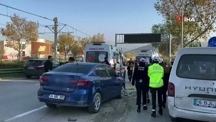 Bursa’da yarış yapan otomobiller dehşet saçtı! Çok sayıda yaralı var...