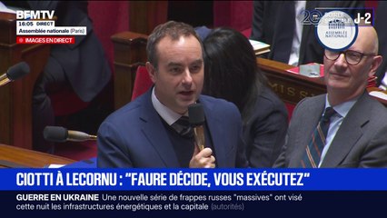 Budget: "Stop aux doubles discours", répond Sébastien Lecornu à Éric Ciotti
