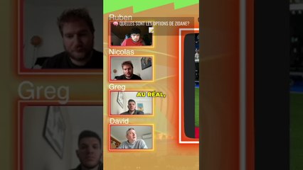Quelles sont les options de Zidane #foot #fifa #football