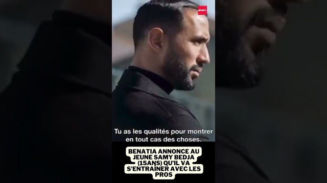 Benatia annonce au jeune Samy Bedja (15ans) qu’il va s’entraîner avec les pros ! #football #ligue1