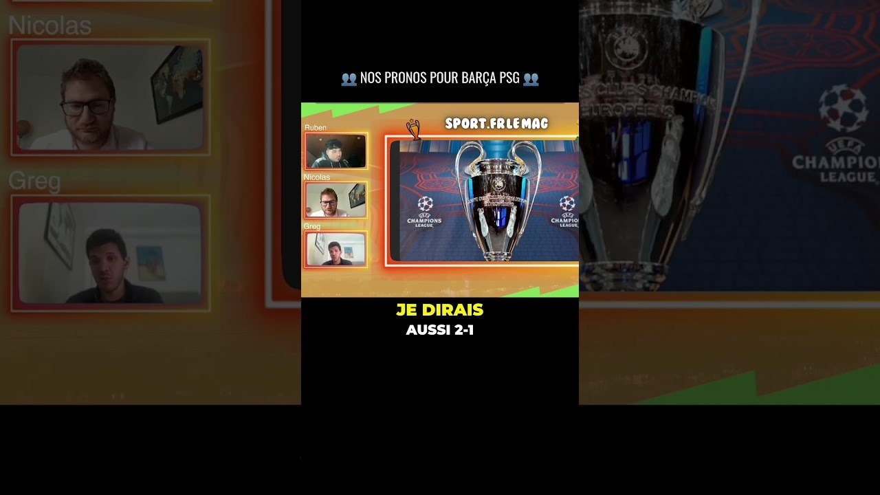 NOS PRONOS POUR BARÇA - PSG ! #foot #football #live #humour #coupedumonde #twitch #reaction #fifa