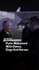 Putin Welcomed With Dance, Dogs And Horses