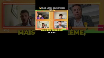 Roland Garros : Les loges vides en flop... #analyse #live #business
