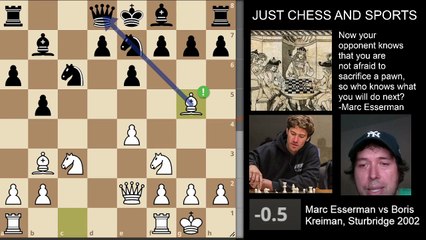 Gambito Smith-Morra: Marc Esserman vs Boris Kreiman, Sturbridge 2002