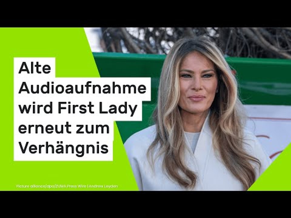Melania Trump: Alte Audioaufnahme wird der First Lady erneut zum Verhängnis