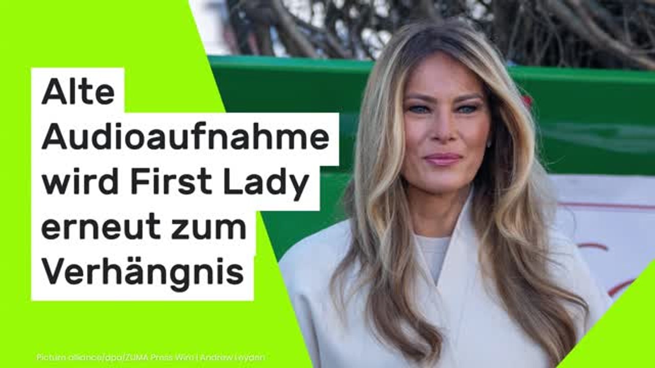 Melania Trump: Alte Audioaufnahme wird der First Lady erneut zum Verhängnis
