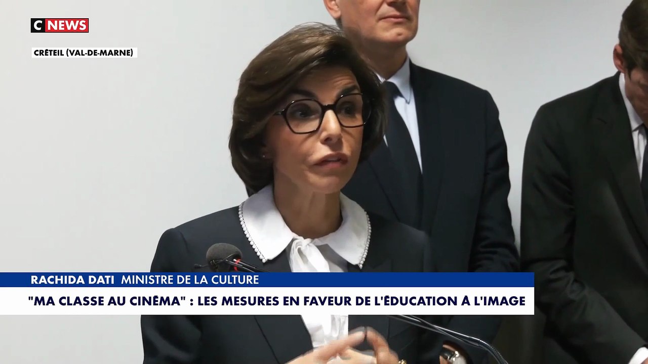 Rachida Dati sur le dispositif «Ma Classe au cinéma» : «Chaque élève doit accéder à des films, comme les films du patrimoine et des grands classiques populaires»