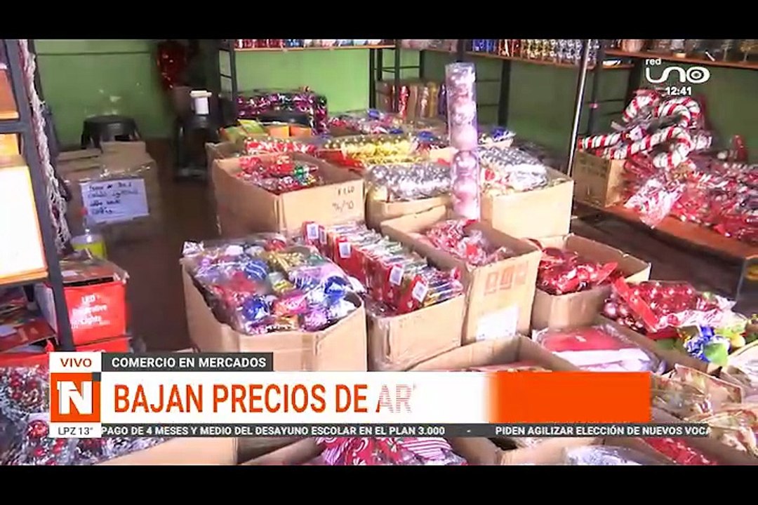 BAJAN PRECIOS DE ARTÍCULOS NAVIDEÑOS