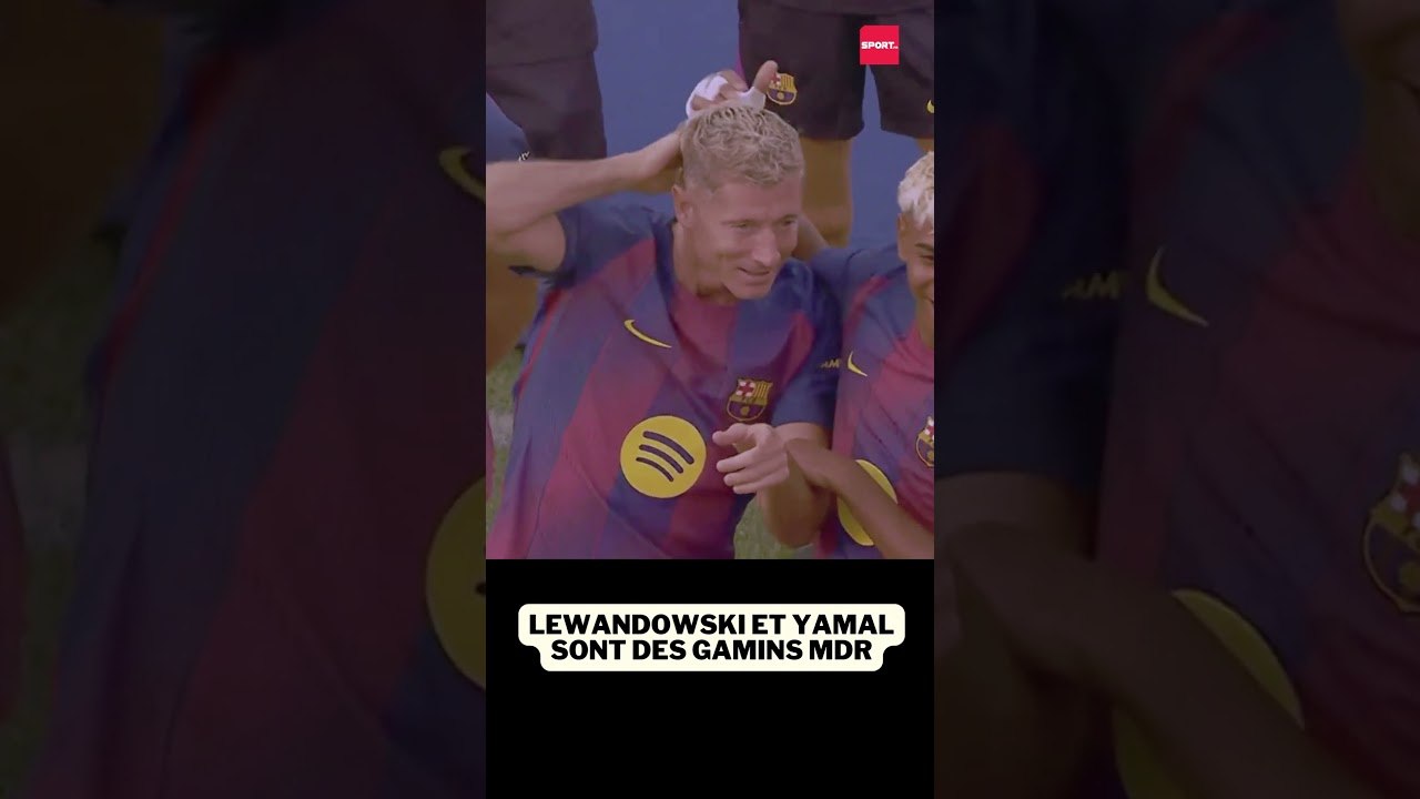 Barça : Lewandowski et Yamal sont vraiment des gamins #football