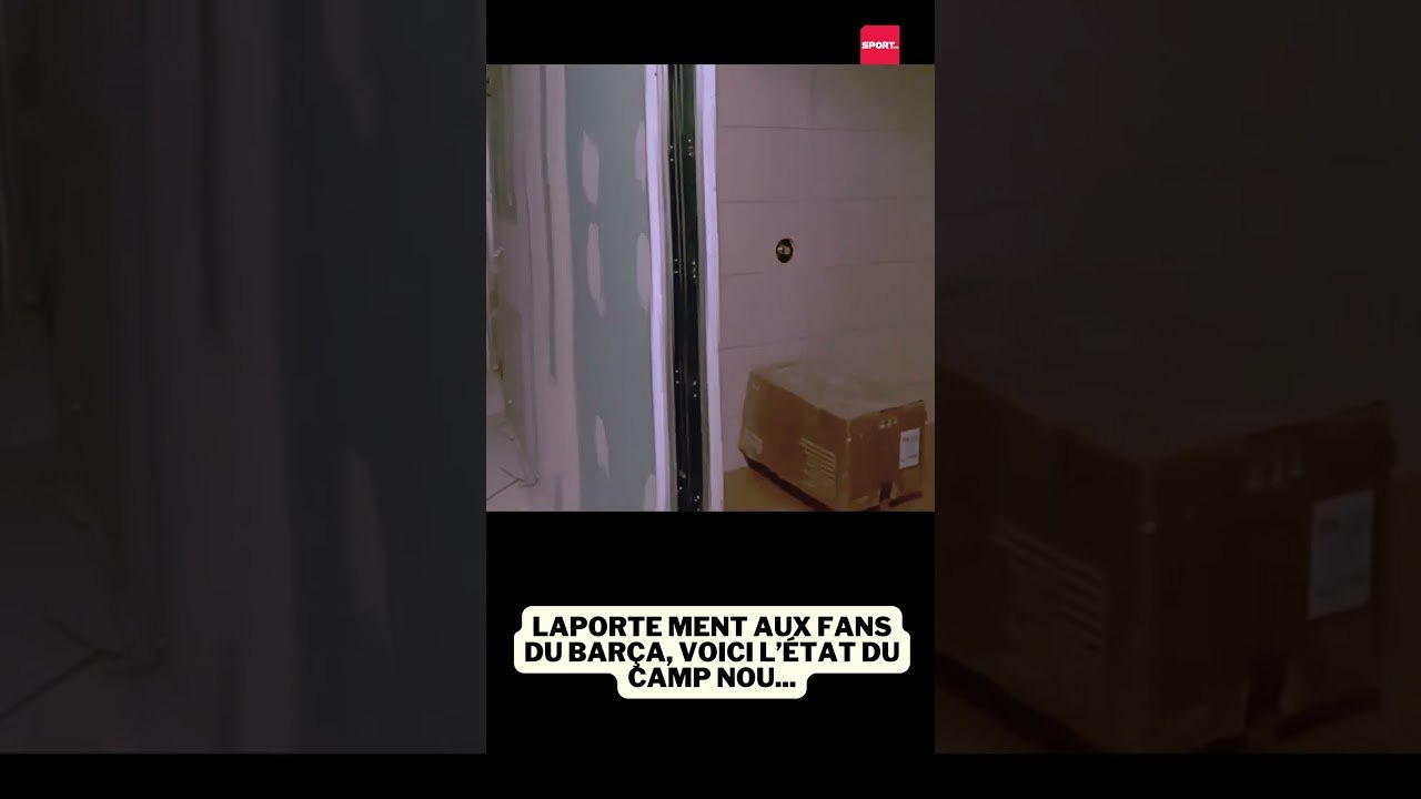 Laporte ment aux fans du Barça, voici l’état du Camp Nou... #football #barca #fcbarcelona