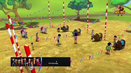 The buffalo was chasing everyone, Motu Patlu could not stop this buffalo _ Motu-Patlu