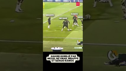 Hakimi HUMILIÉ par Messi, Neymar, Mbappé et Sergio Ramos  #football #psg