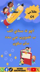 سکو سنڌي ٻاراڻو ڪتاب | ڪلاس پهريون  Learn Sindhi for Kids- Class-1