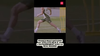 Franco Mastantuono s'éclate déjà à l'entraînement du Real Madrid #football
