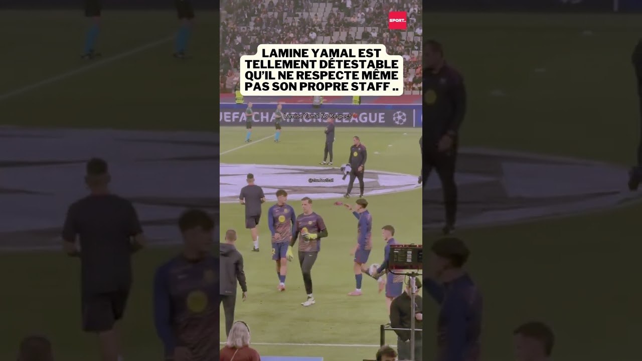 Lamine Yamal est tellement détestable qu'il ne respecte même pas son propre staff... #football