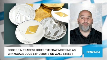 Dogecoin Trades Higher Tuesday Morning As Grayscale DOGE ETF Debuts On Wall Street