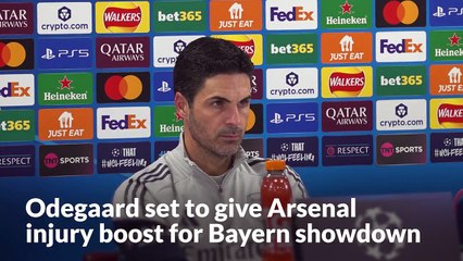 Martin Odegaard set to give Arsenal injury boost for Bayern Munich showdown