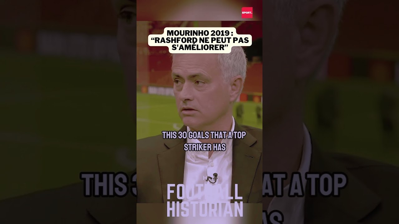 Mourinho 2019 : "Rashford ne peut pas s'améliorer" #football #barca #fcbarcelona