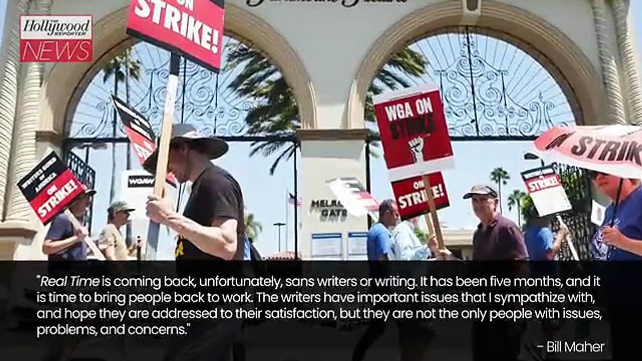 'Real Time with Bill Maher' Returning to HBO Without Writers Amid WGA Strike | THR News Video