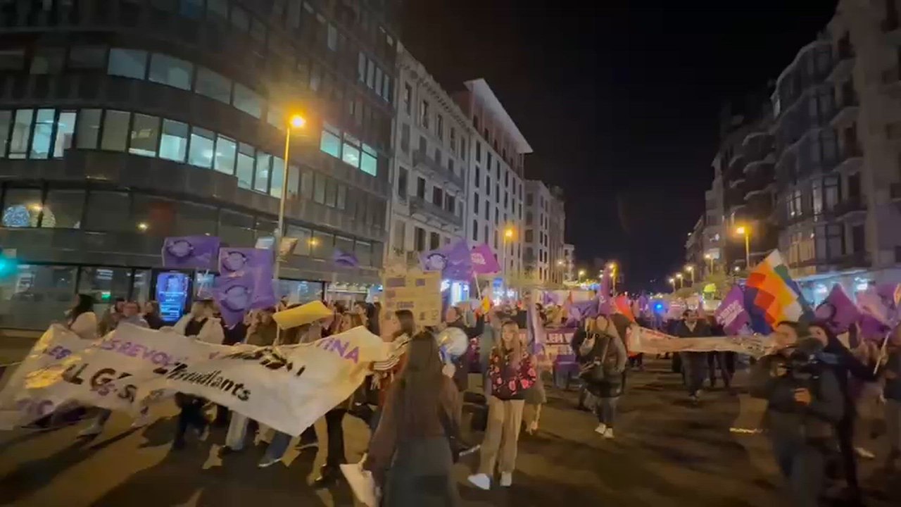 Manifestación por el 25N en Barcelona, 2025