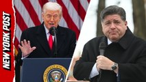 Trump Blasts Pritzker as a 'Big Fat Slob' During Thanksgiving Turkey Pardon