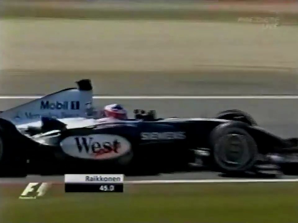 F1 – Kimi Räikkönen (McLaren Mercedes V10) lap in pre-qualifying – European GP 2004