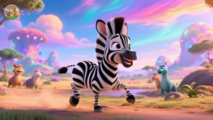 Baby Zebra’s Christmas Song 🎄🦓 Fun Holiday Adventure | Nursery Rhyme for Toddlers