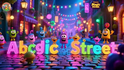 Learn ABC on Magic Street ✨🔤 Fun Alphabet Adventure | Nursery Rhyme for Toddlers