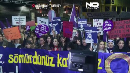 Istanbul : manifestation pour que la Turquie rejoigne le traité contre la violence faite aux femmes