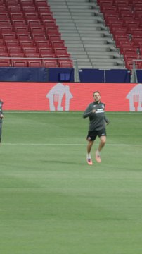 El 'pique' entre Koke y Griezmann en el entrenamiento previo al Atlético de Madrid vs Inter Milán