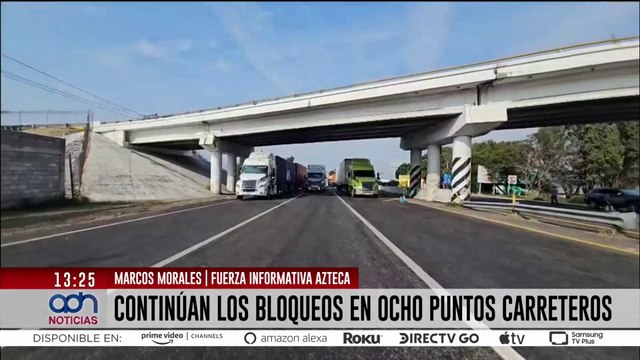 Transportistas y agricultores mantienen 8 bloqueos en Michoacán por asaltos y precios del maíz