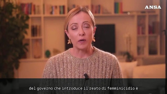 Meloni: L'ok al ddl femminicidio e' un segnale importante di coesione