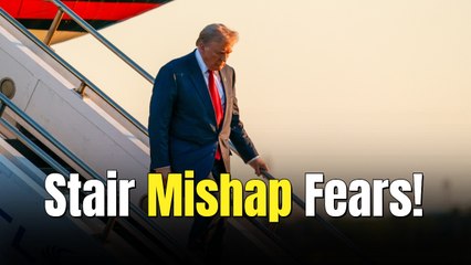 Trump’s stair struggles and dragging leg fuel health concerns