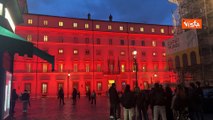 Giornata contro violenza su donne, la facciata di Palazzo Chigi illuminata di arancione